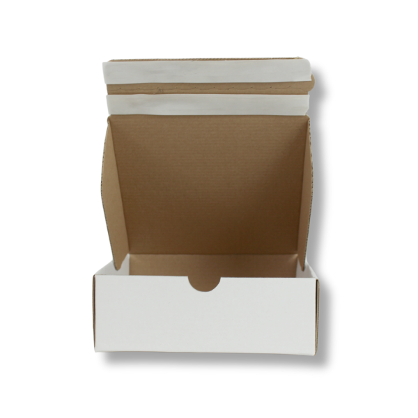 17x17x6 cm Çift Bant Yapıştırmalı Kutu Beyaz - 25