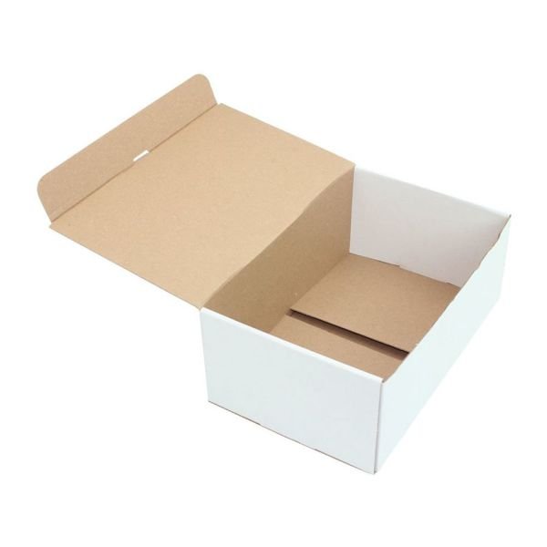 25x16x10 cm Kesimli Kurmalı E-Ticaret ve Kargo Kutusu 25 - Beyaz