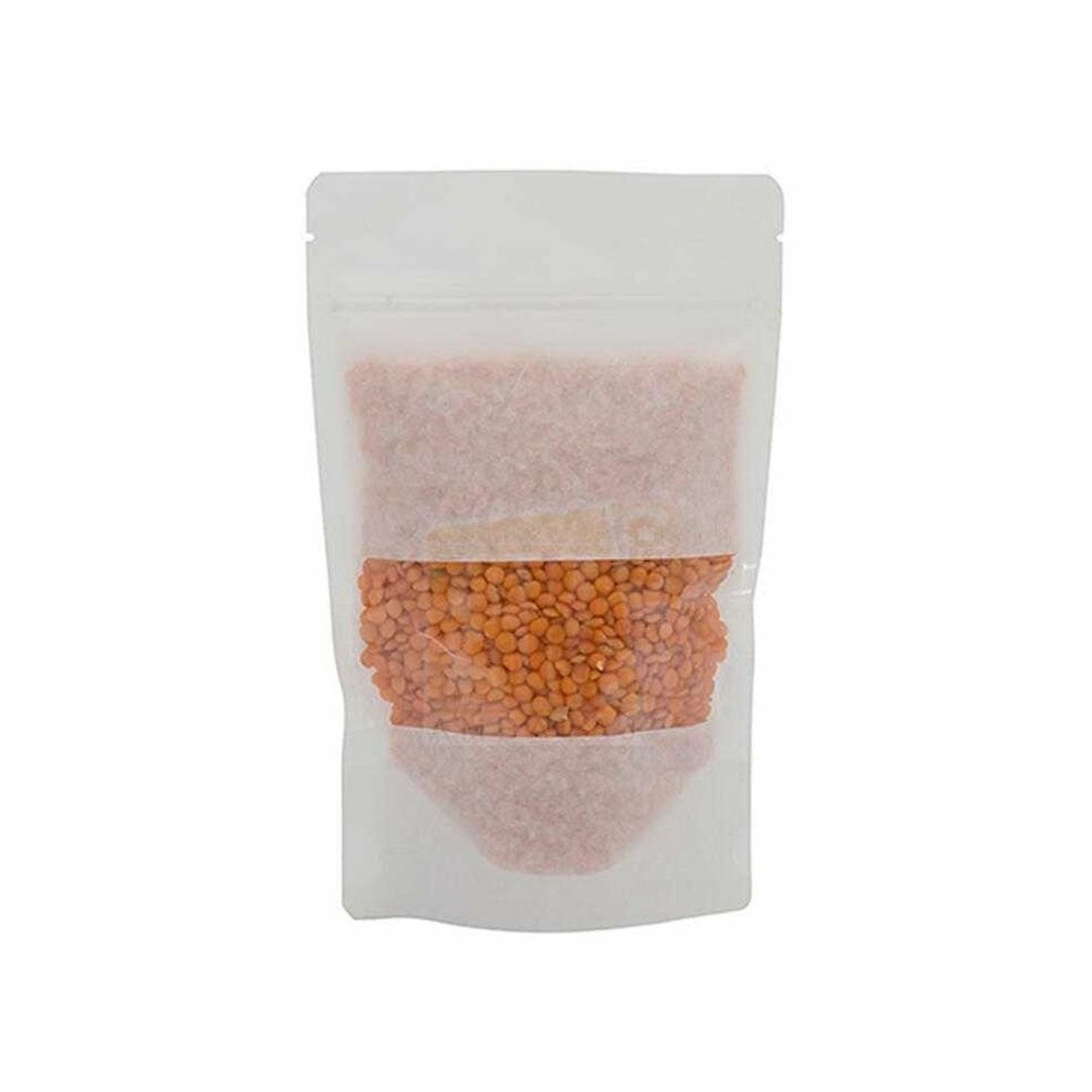 11x18,5+3,5 cm Dar Pencereli Beyaz Doypack 100