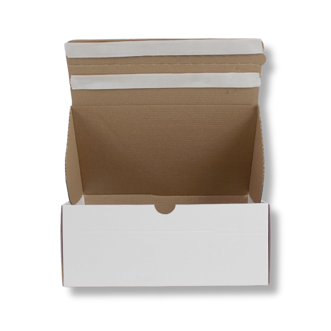 25x16x10 cm Çift Bant Yapıştırmalı Kutu Beyaz - 500