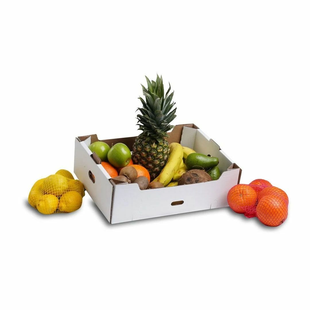 40x30x16 cm Sebze Meyve Kutusu 250 - Beyaz