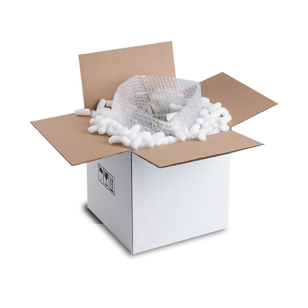 35x35x35 cm Çift Oluklu A-Box Taşıma Kolisi 10 - Beyaz