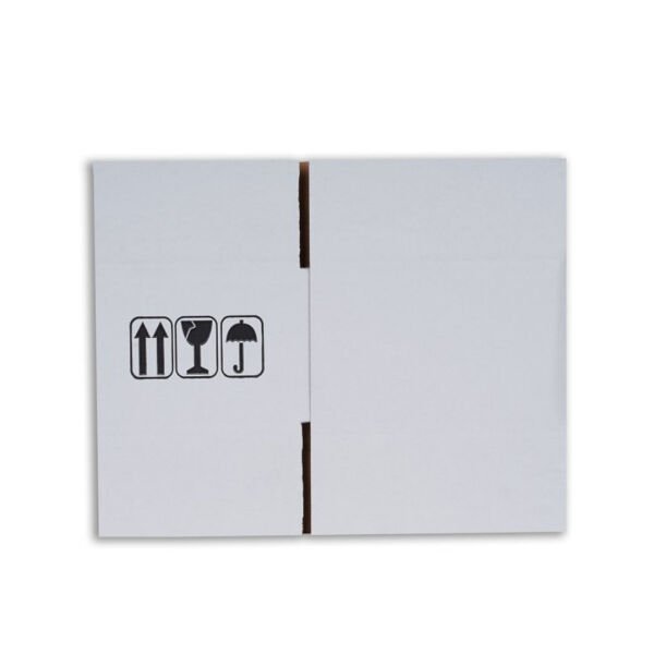 30x23x23 Cm Beyaz Tek Oluklu A-Box Taşıma Kolisi Beyaz - 10