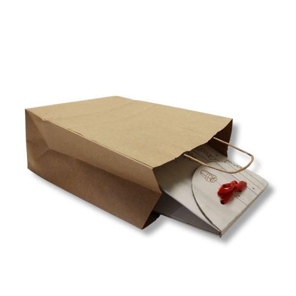 29X29+15 cm Burgu Saplı Kağıt Çanta