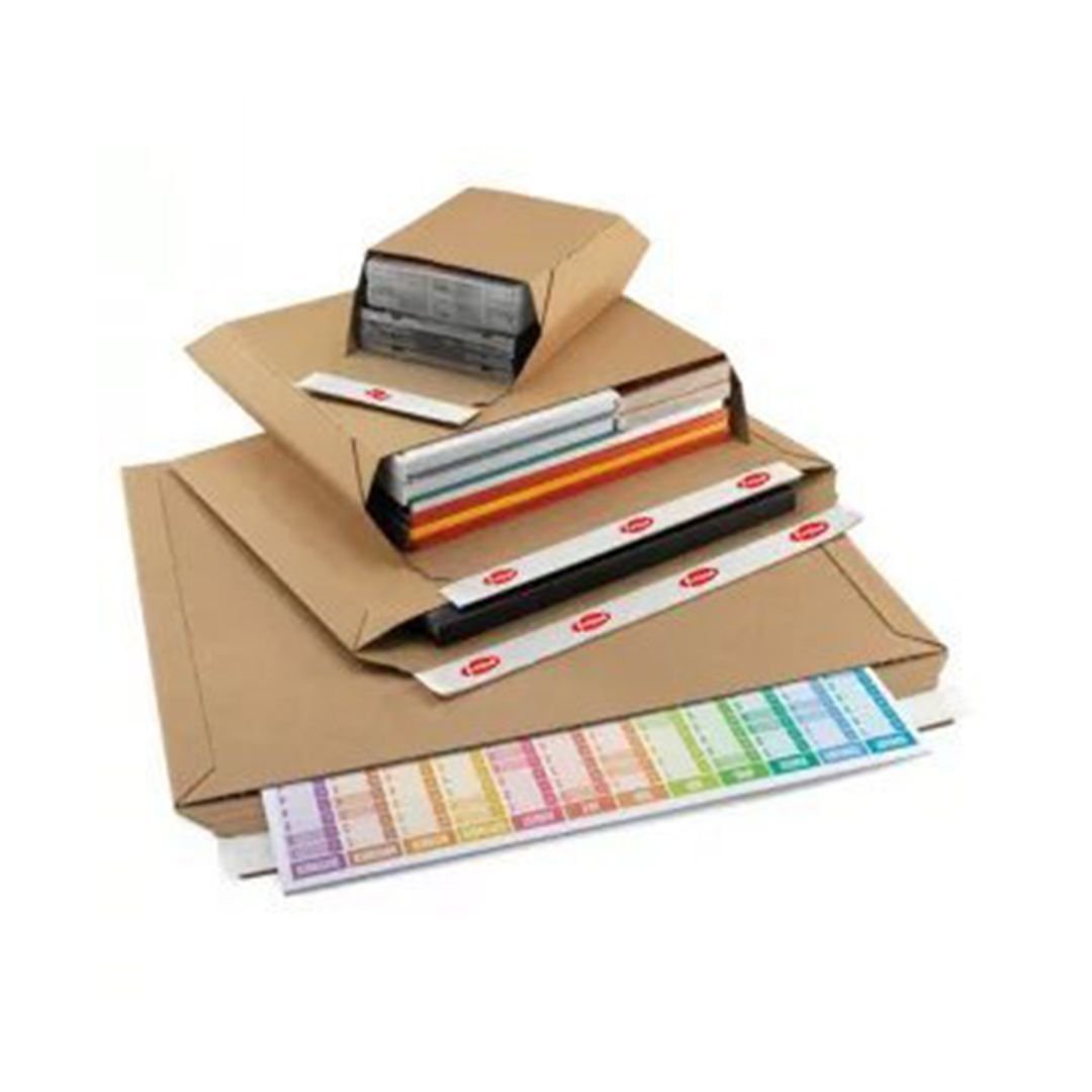 49x68,5x5 cm Esmer Bant Yapıştırmalı Zarf Kutusu