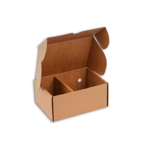 18,4x13x8 cm Esmer Hamburger Menü Kutusu Seperatörlü 500 - Esmer