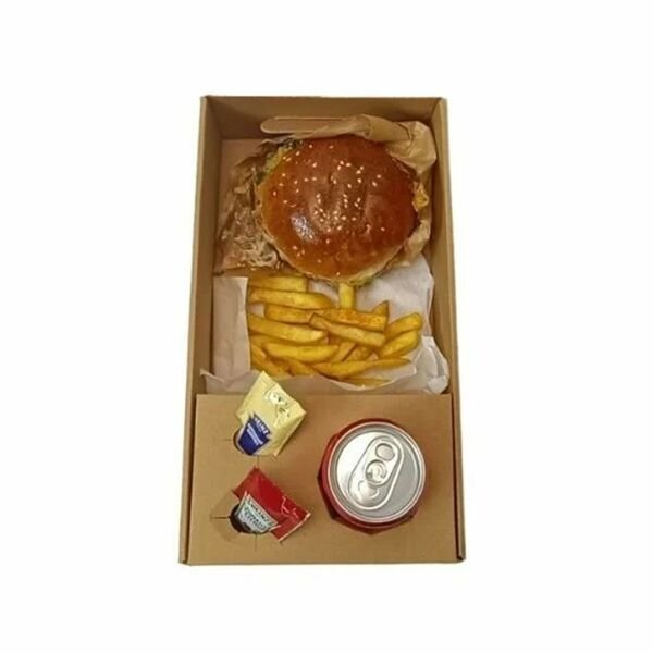 17x30x7,5 cm Açık Menü Kutusu Esmer - 250