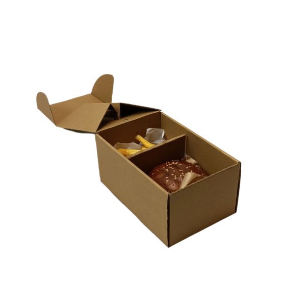 21x14x10 cm Esmer Çanta Tipi Hamburger Kutusu Esmer - 1000