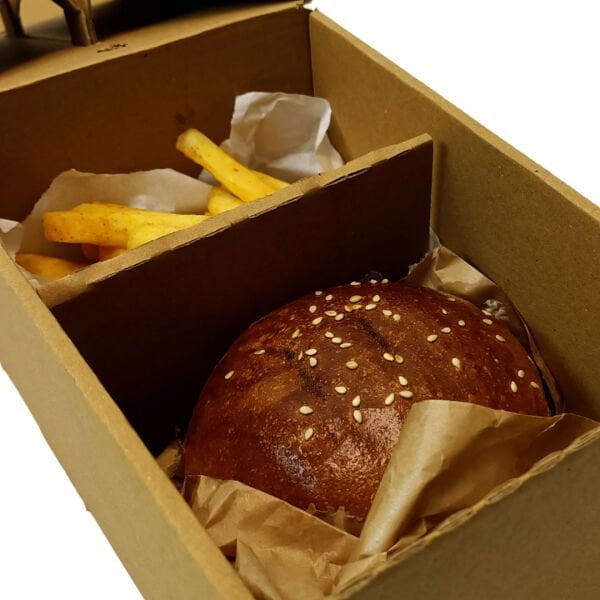 21x14x10 cm Esmer Çanta Tipi Hamburger Kutusu Esmer - 500