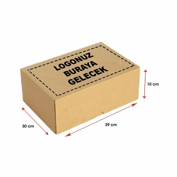 Baskılı E-Ticaret Kargo Kutusu (Büyük Desi) 50 - 39x30x10 - Esmer