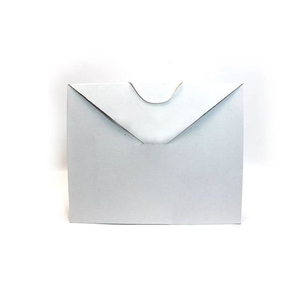 32x12x26 cm Zarf Tipi Çanta Kutu Beyaz - 10