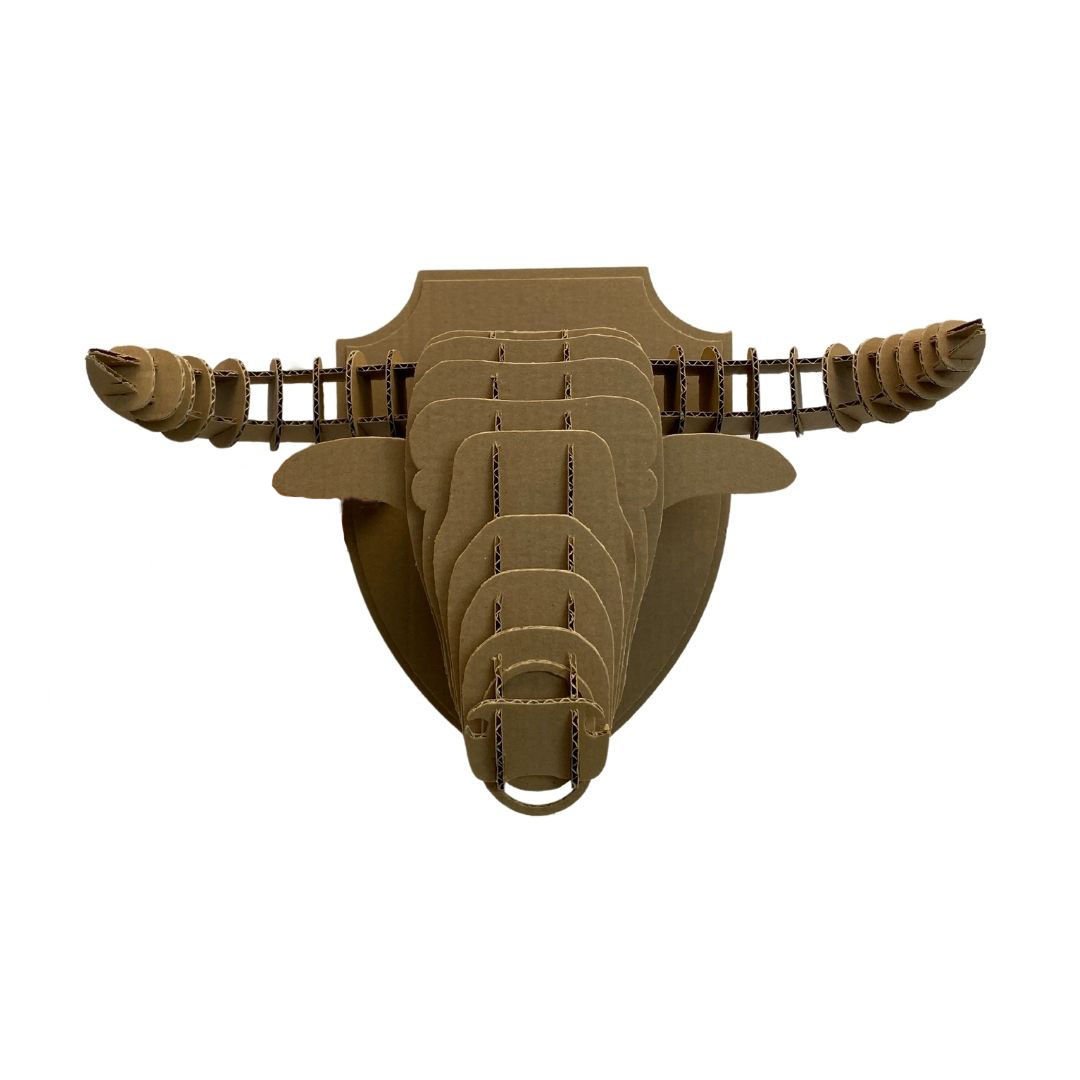 Boğa Figürü 24x30x23 cm Esmer - 3