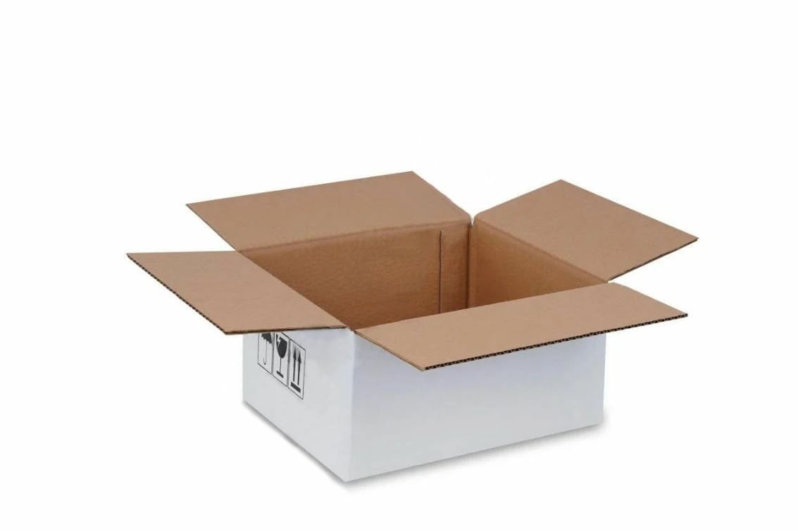 Beyaz Tek Oluklu A-Box Koli 60x40x40 cm