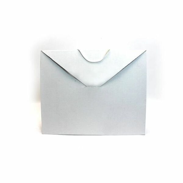 51x12x41 cm Zarf Tipi Çanta Kutu Beyaz - 100