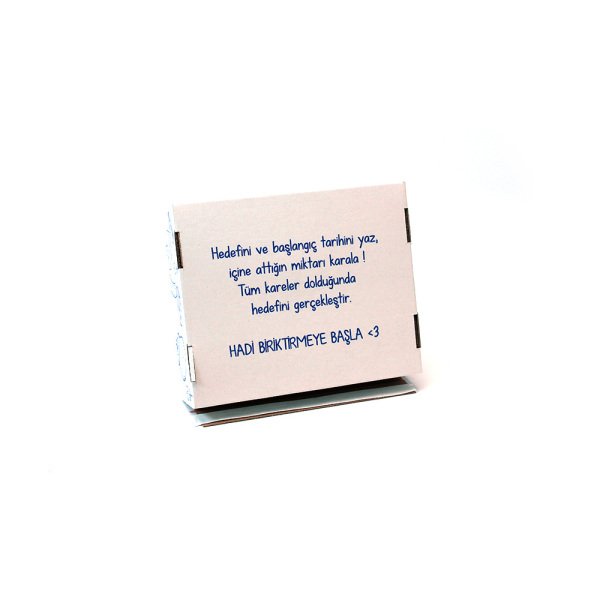 5 Bin TL Hedefli Kumbara 27,5x22,5x7,5 Cm Beyaz - 5