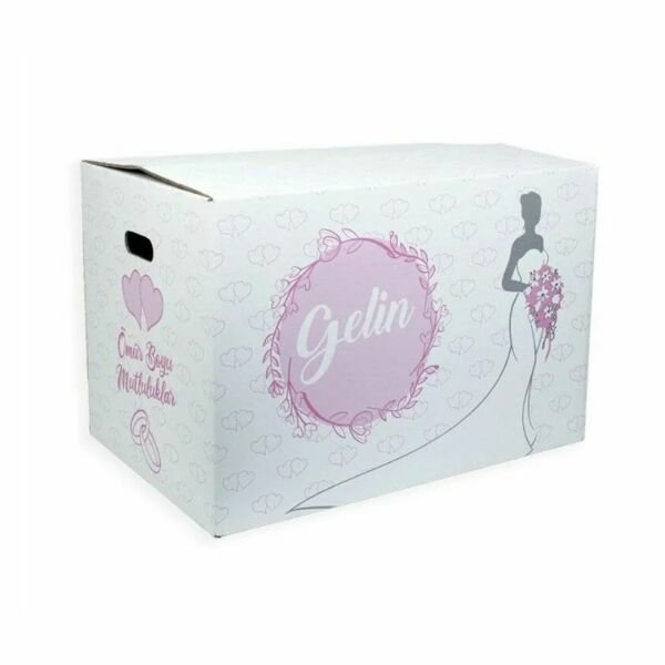 60x40x40 cm Çeyiz Taşıma Kolisi - Gelin 100