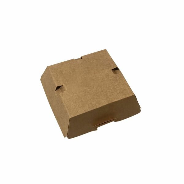 9,5x9,5x7 cm Esmer Hamburger Kutusu Esmer - 100