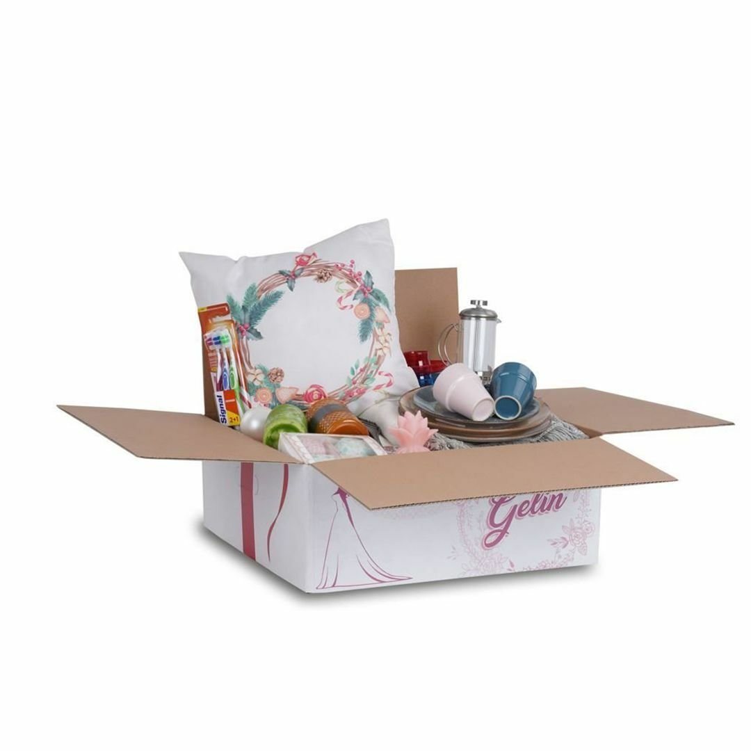 50x50x20 cm Çeyiz Taşıma Kolisi - Gelin 50
