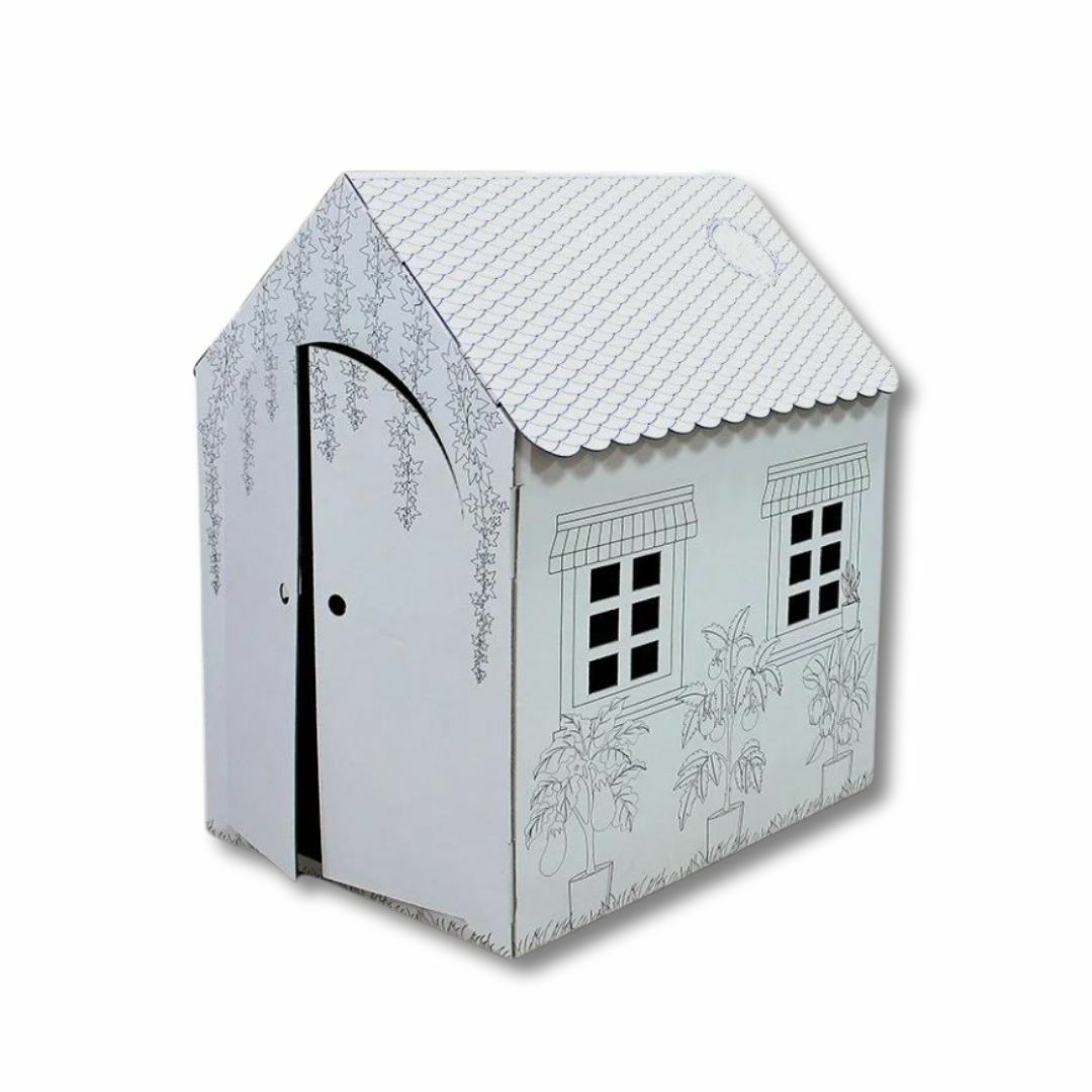 85x65x100 cm Boyanabilir Büyük Beyaz Ev 10