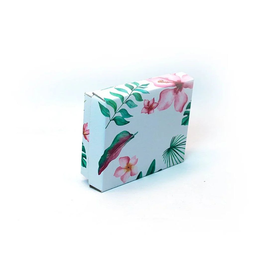 Renkli Çiçekli Hediye Kutusu 20x16x6 cm 10 Adet