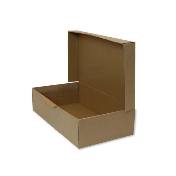 20x36x9 cm Esmer Kendinden Kapaklı Ayakkabı Kutusu 100