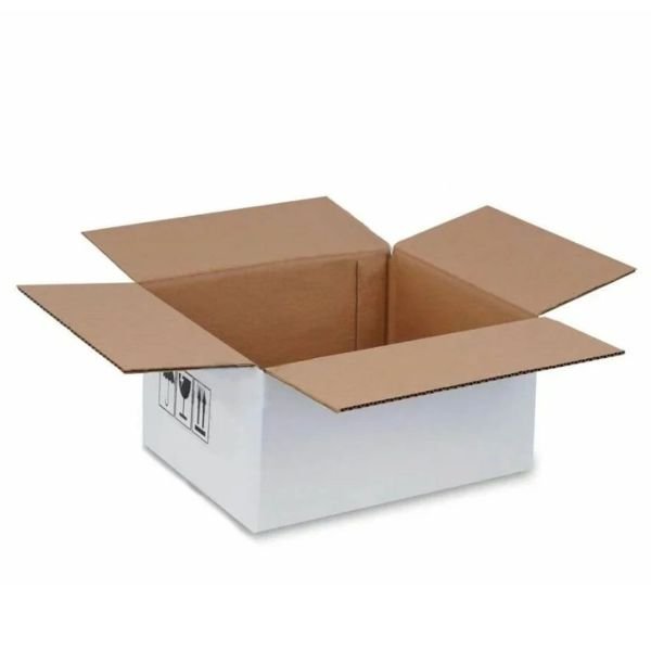 41x21x18 cm Beyaz Tek Oluklu A-Box Taşıma Kolisi