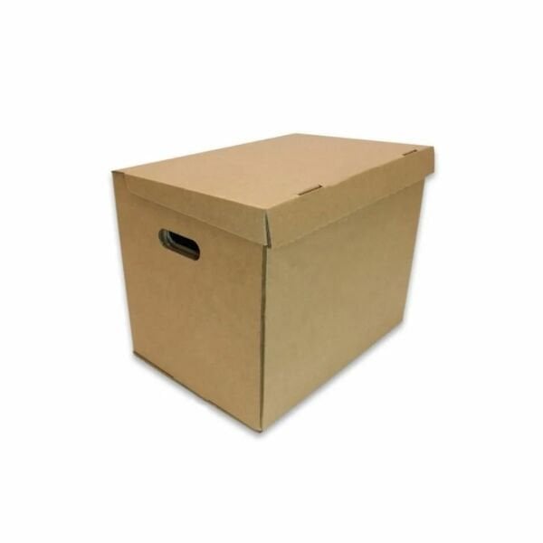 41x33x31 cm Kendinden Kapaklı Esmer Arşiv Kutusu 10