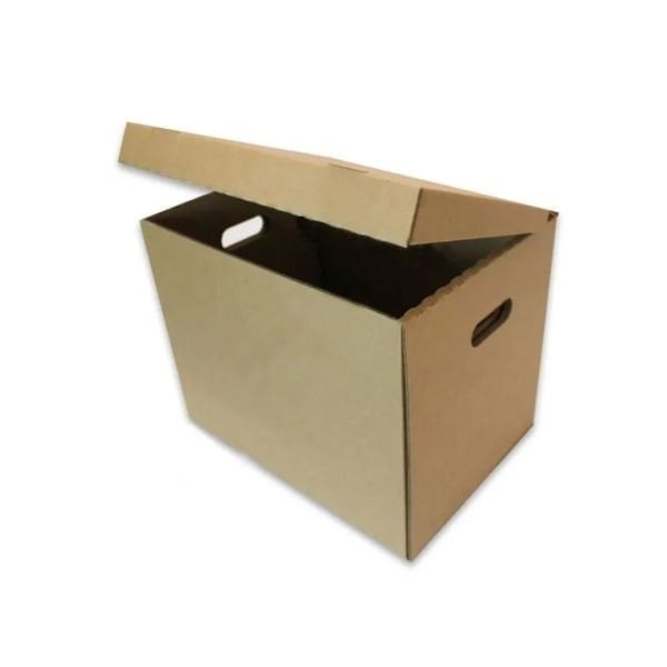 41x33x31 cm Kendinden Kapaklı Esmer Arşiv Kutusu 50