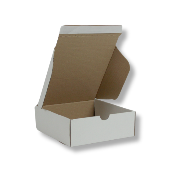 17x17x6 cm Bant Yapıştırmalı Kutu Beyaz - 50