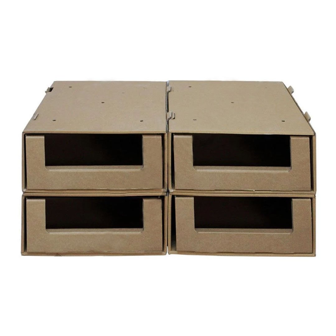 49,5x39,5x17,5 cm Çok Amaçlı Modüler Çekmeceli Açık Raf Sistemi İç+Dış