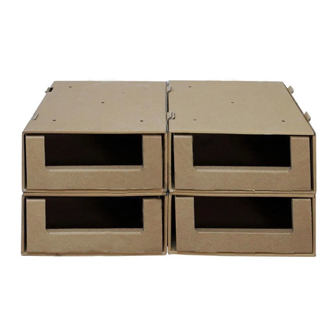 49,5x39,5x17,5 cm Çok Amaçlı Modüler Çekmeceli Açık Raf Sistemi İç+Dış 200