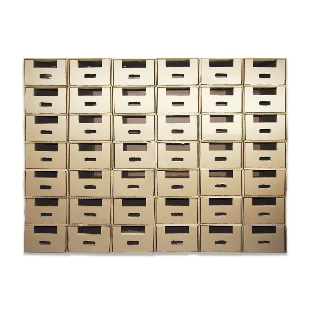 39,6x39,6x34,6 cm Çok Amaçlı Modüler Çekmeceli Raf Sistemi İç+Dış 50