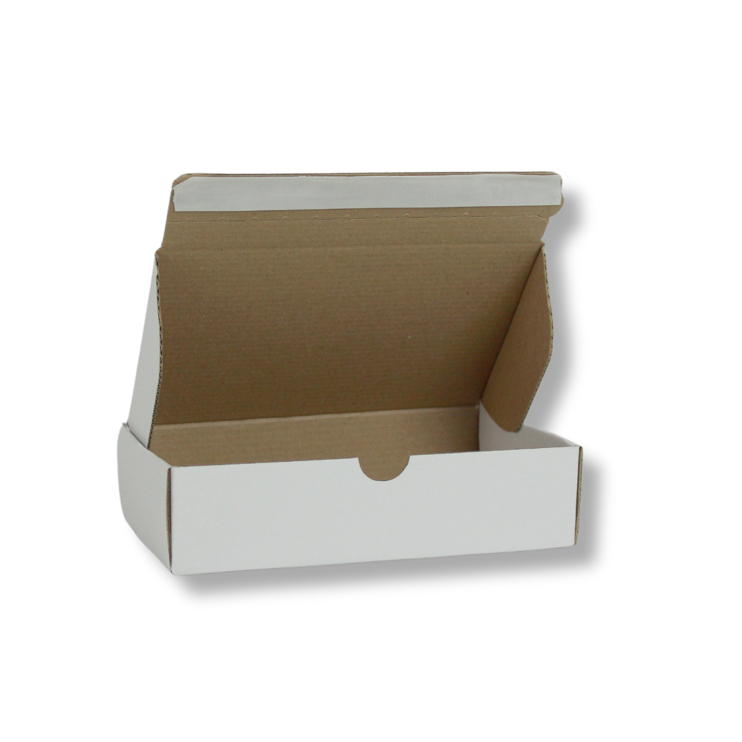 20x12,5x5 cm Bant Yapıştırmalı Kutu 50 - Beyaz