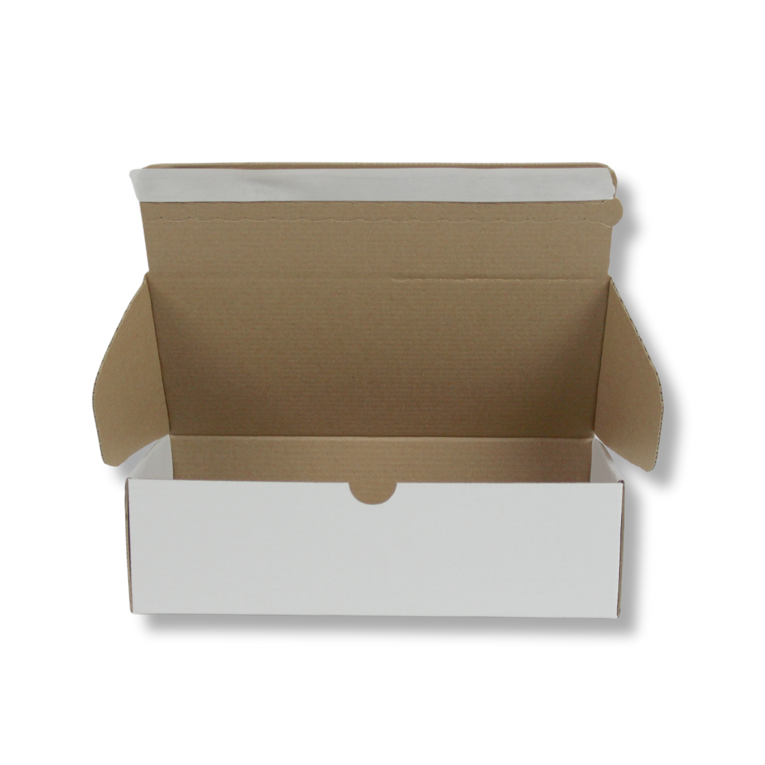 26x12,5x7,5 cm Bant Yapıştırmalı Kutu 250 - Beyaz