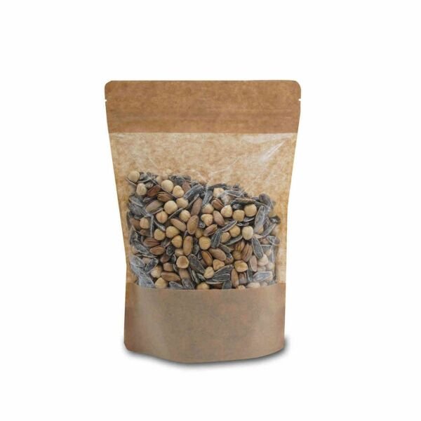 20x30+5 cm Geniş Pencereli Kraft Doypack 2000