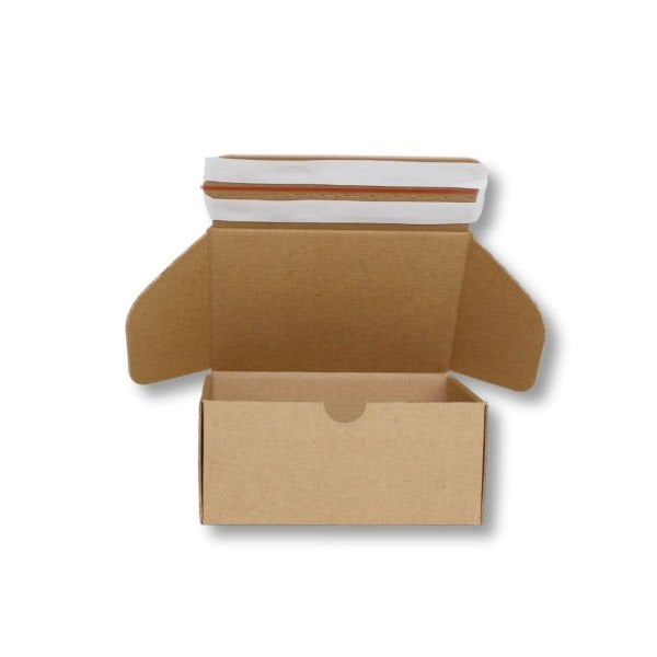 17x12,5x7,5 cm Çift Bantlı Yapıştırmalı Kutu Esmer - 500