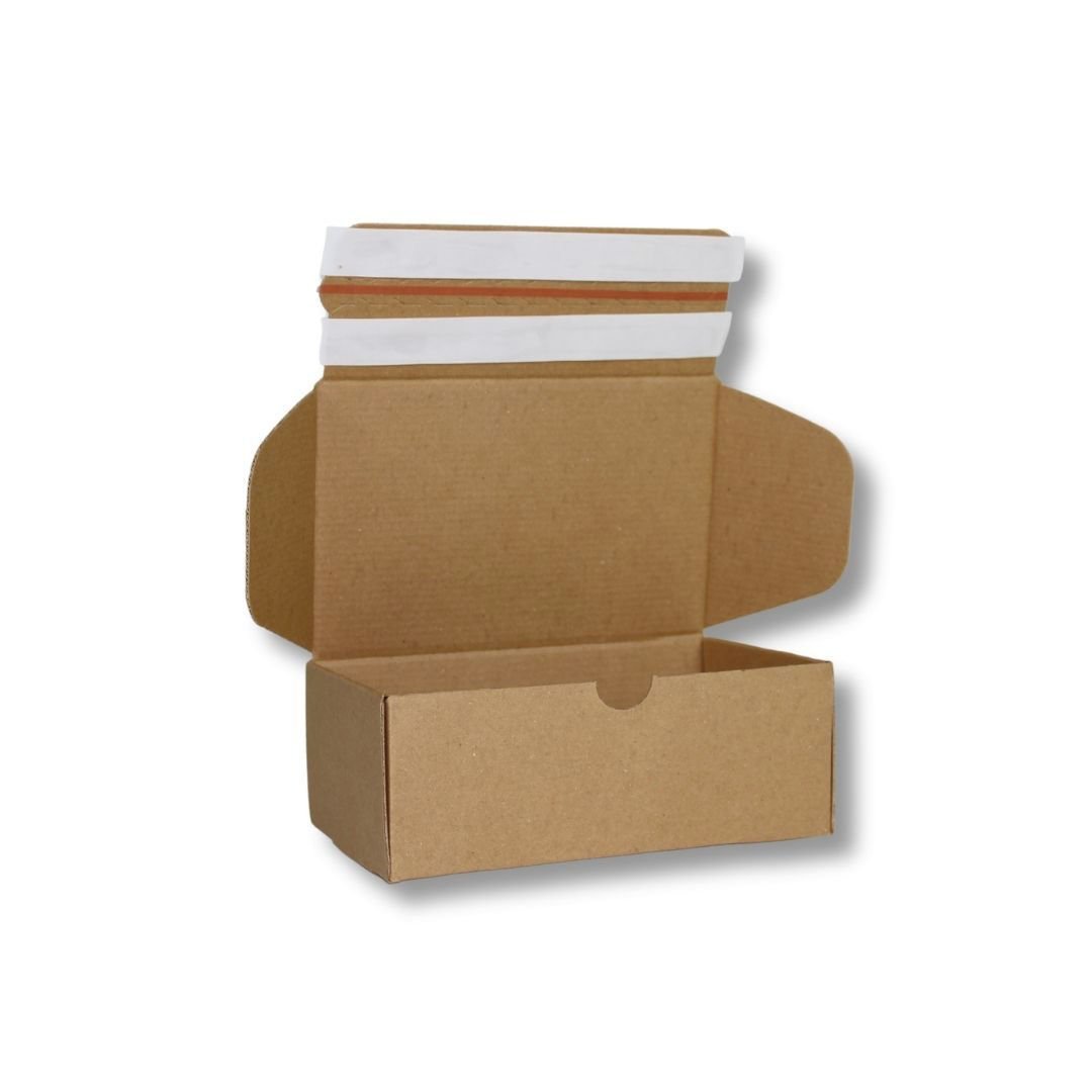 20x12,5x7,5 cm Çift Bantlı Yapıştırmalı Kutu Esmer - 250