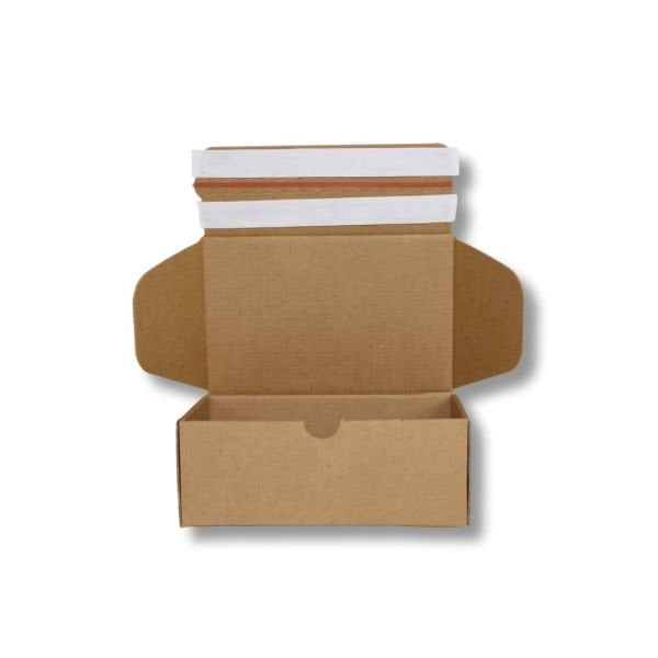 20x12,5x7,5 cm Çift Bantlı Yapıştırmalı Kutu Esmer - 1000