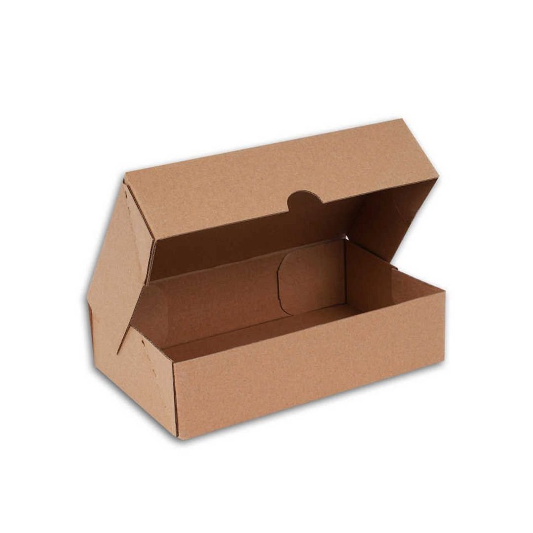 17x17x6 cm Esmer Kesimli E-Ticaret ve Kargo Kutusu